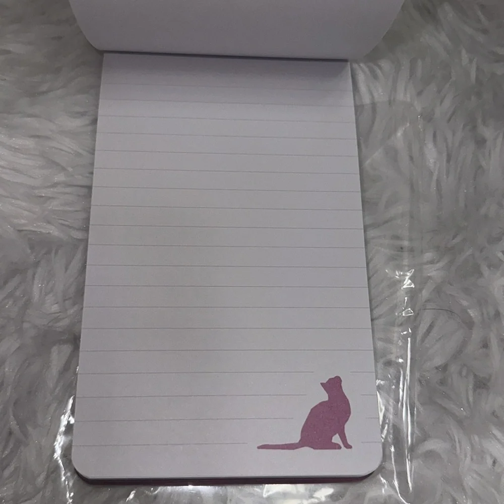 Fringe Notebook I Love My Cat Purse Size Teacher Gift 6” x 4” NEW